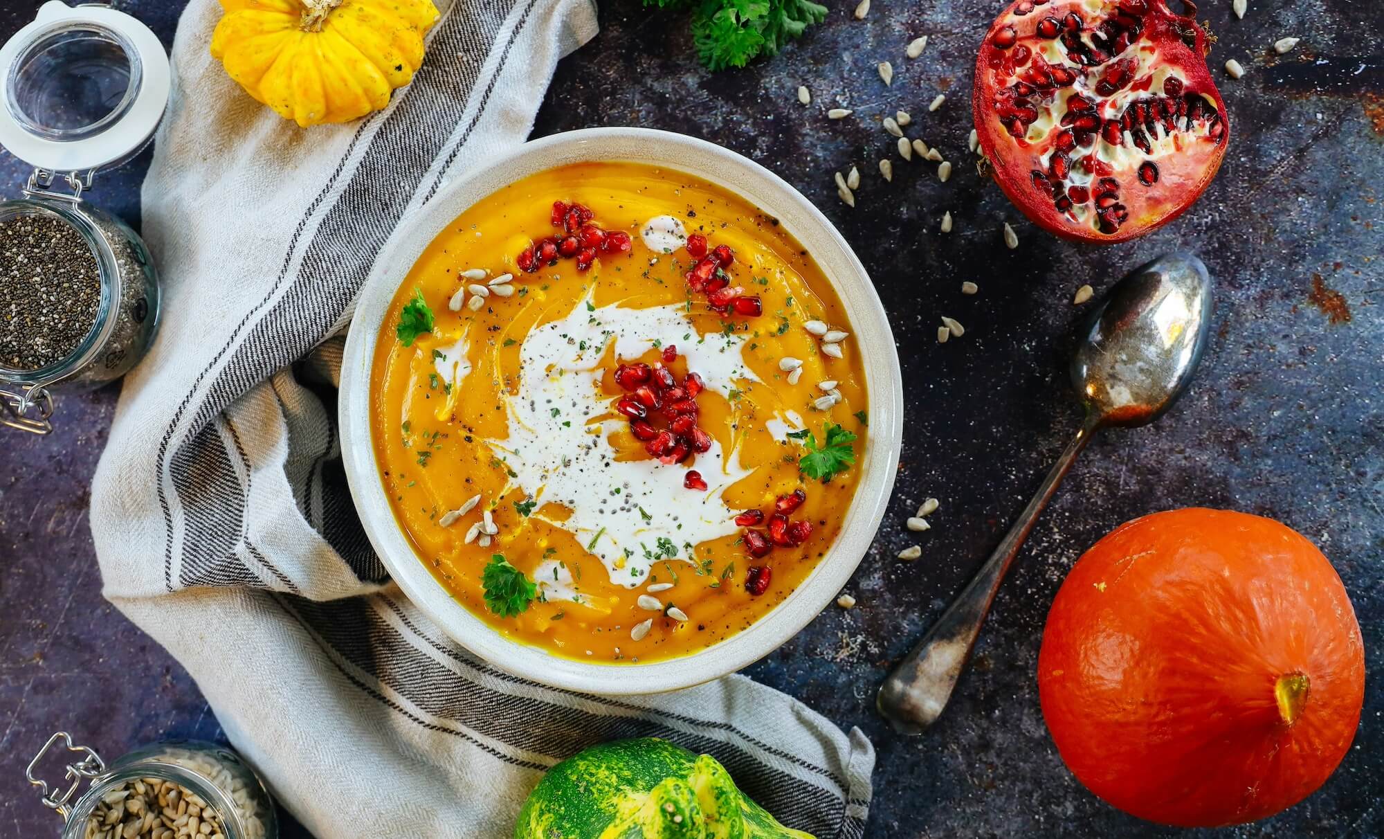 Assiette colorée et saine